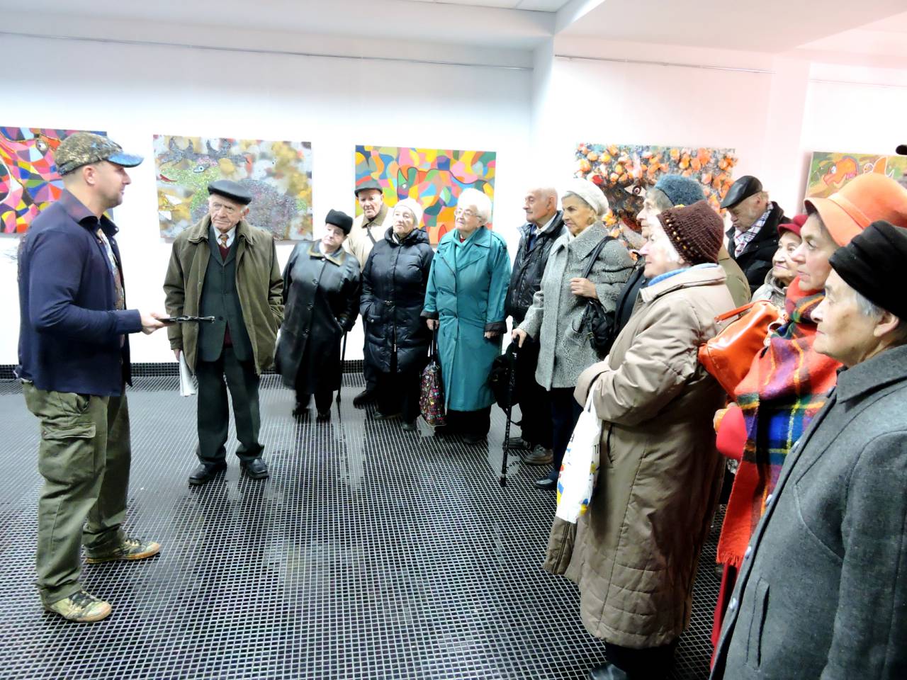 Посещение выставки работ Славы Займака: