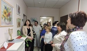 Wool painting is exhibited for the first time in ICF Jewish Hesed Bnei Azriel